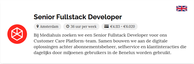 Senior Fullstack Developer